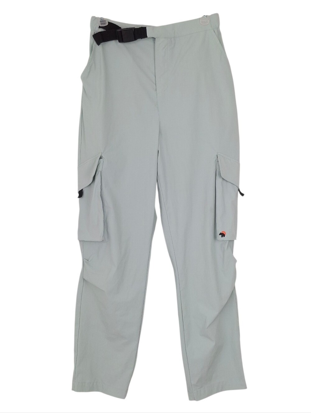 Wondery Outdoors cargo pants belted zip pockets hiking climbing ripstop stretch